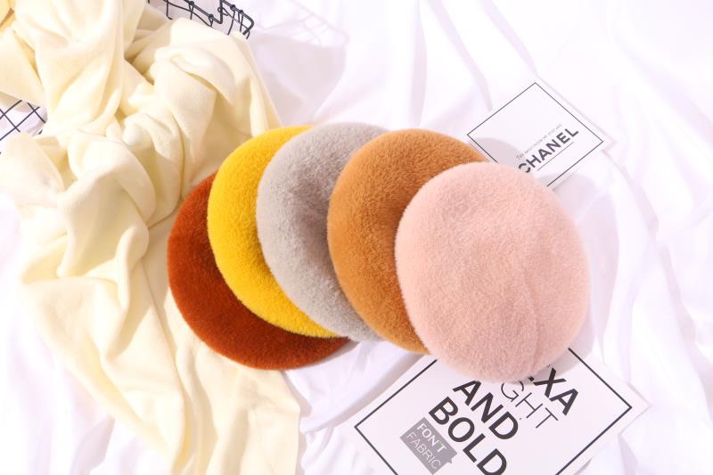 Imitation mink hair beret classic new explosive fashion trend sunshade hat multi-color options thumbnail