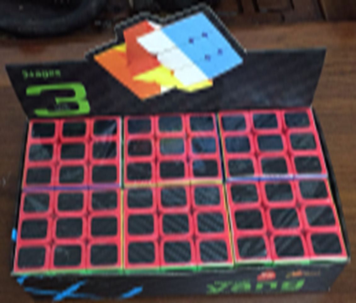 Three order fiber solid color 6 one-match Rubik's cube /2638 full figure