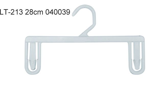 LT-213套装裤架服装辅料塑料衣架塑料裤架28厘米