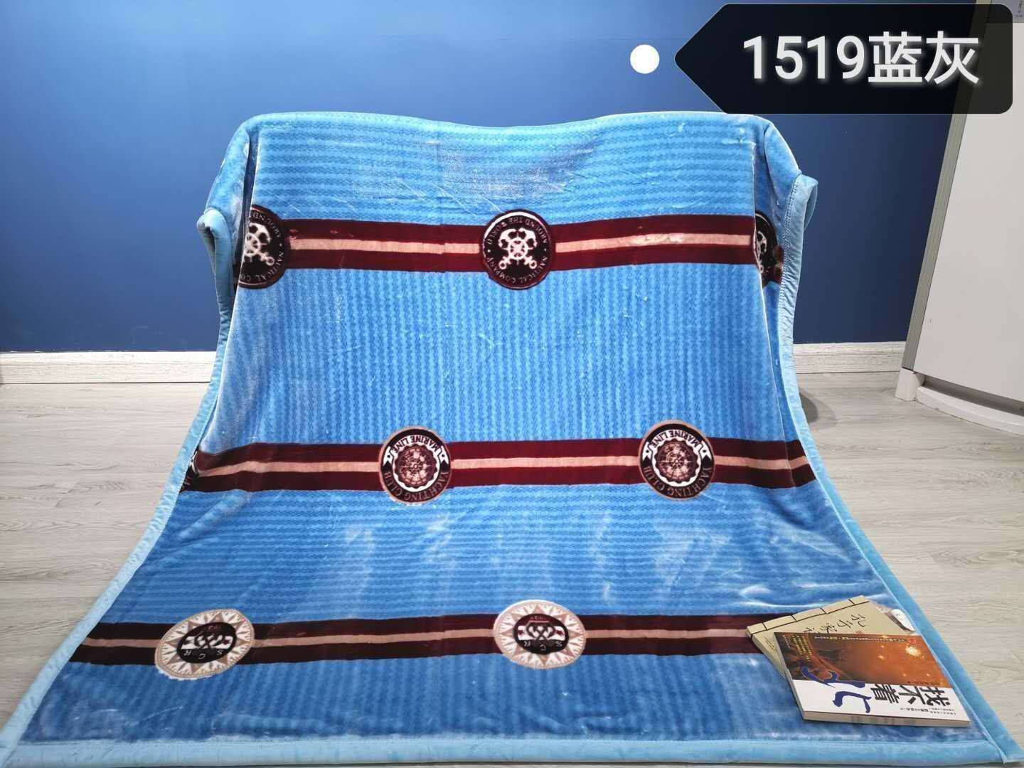 Manufacturers Direct Child Blanket Blanket Student Blanket Super Soft Skin Blanket Blanket Blanket Wholesale Foreign Trade A Hair Blue Gray