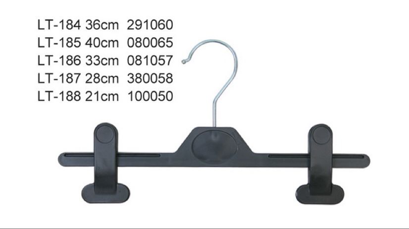 The LT-185 plastic trouser rack, clothing accessory hanger and trouser rack clip can be adjusted left and right by 40 centimeters