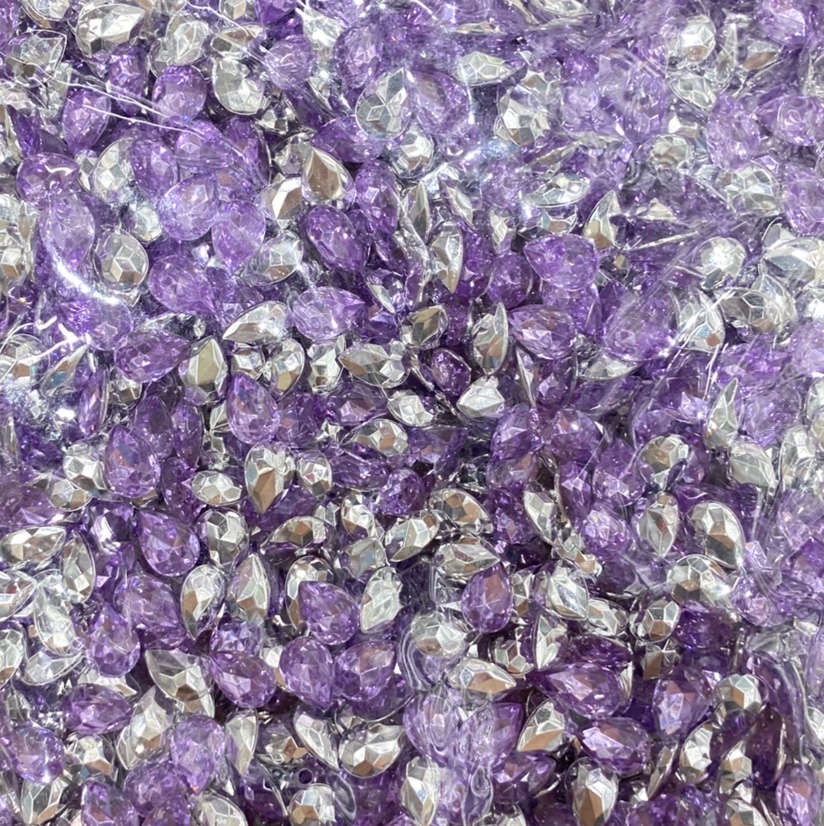 Light purple hot style DIY nail wear jewelry accessories rhinestones thumbnail