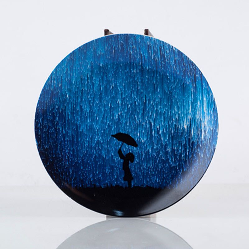 8寸北欧风格星空糕点盘牛排盘西餐盘摆盘装饰盘详情4