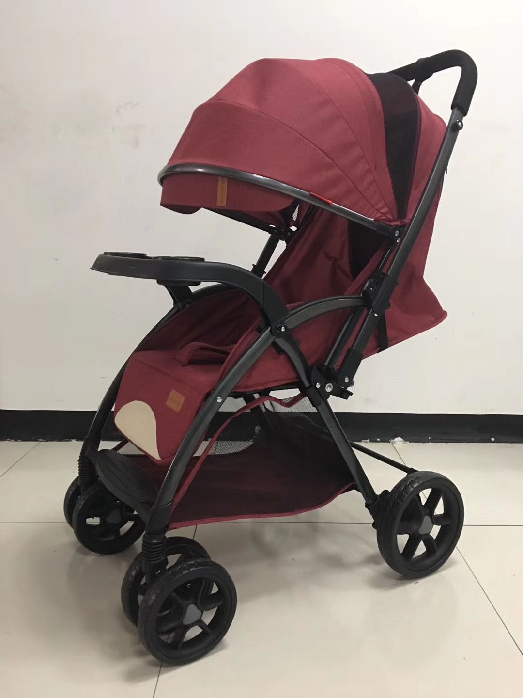 Baby stroller Z6H, portable folding children's stroller, shock-absorbing four-wheel stroller for newborns detail image 4