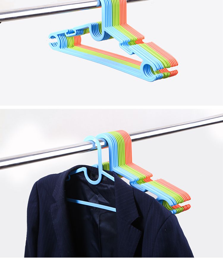 旭峰 厂家直销成人多功能实心塑料衣架加厚宽肩晾挂晾晒服装围巾裤子用详情图12