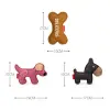 Pet toy, dog toy, dog, pure cowhide, small and medium-sized dog, durable, teething, vocal toy Specification image