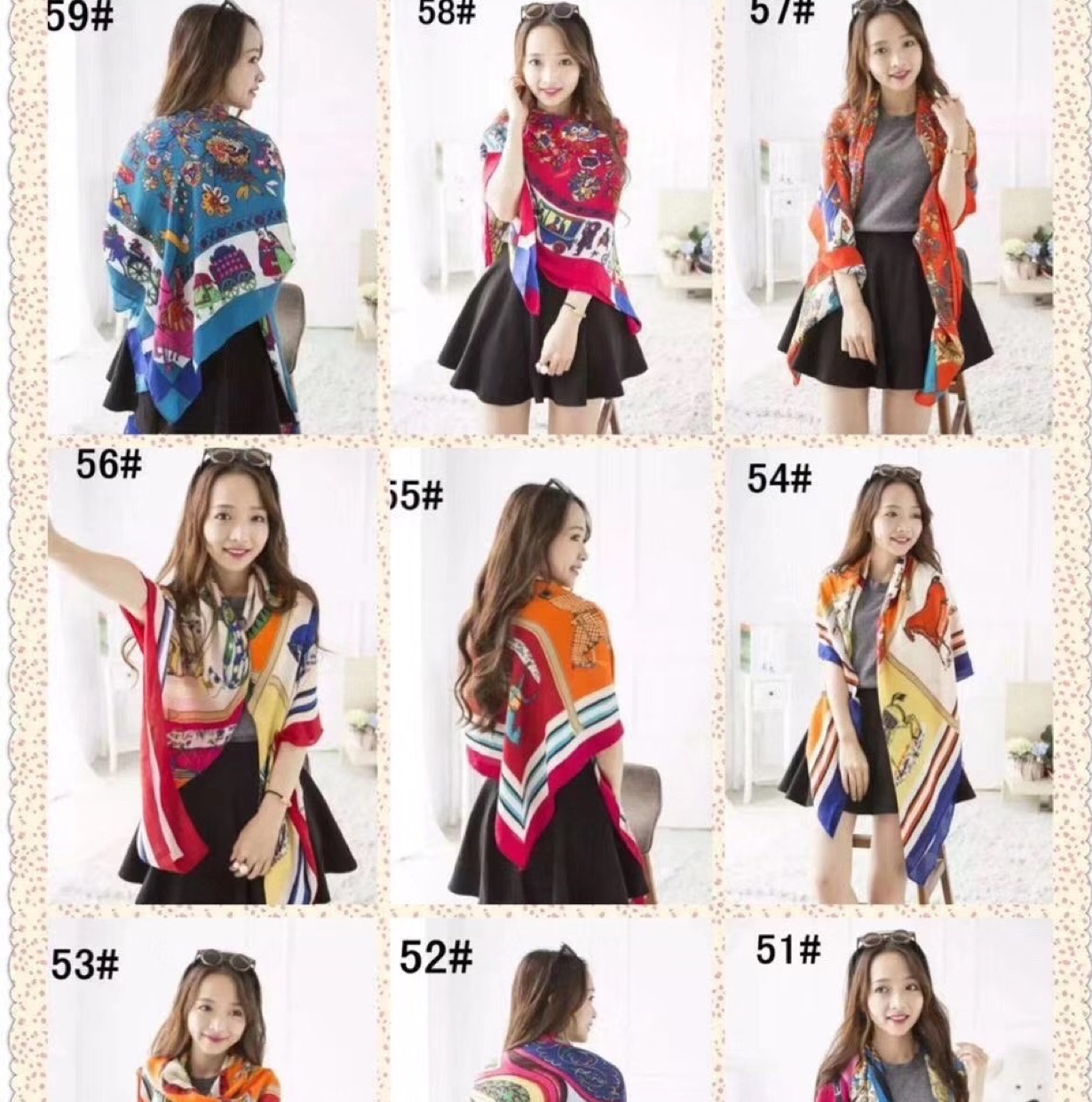 Spring and summer scarves and shawls