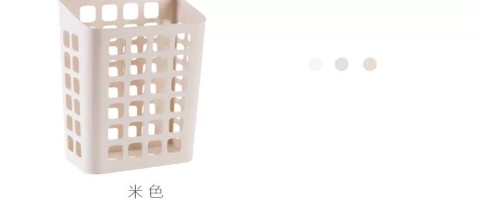 Creative suction cup hanging dirty clothes basket, household dirty clothes storage basket Specification image