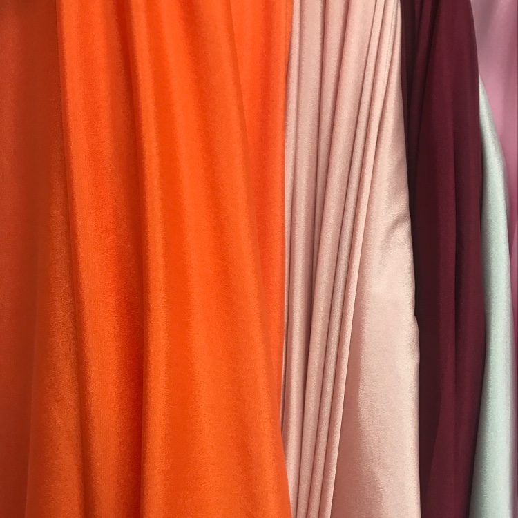 Orange high-elasticity crepe flower Yao crepe Hanfu accessory handicraft fabric Application Scenario