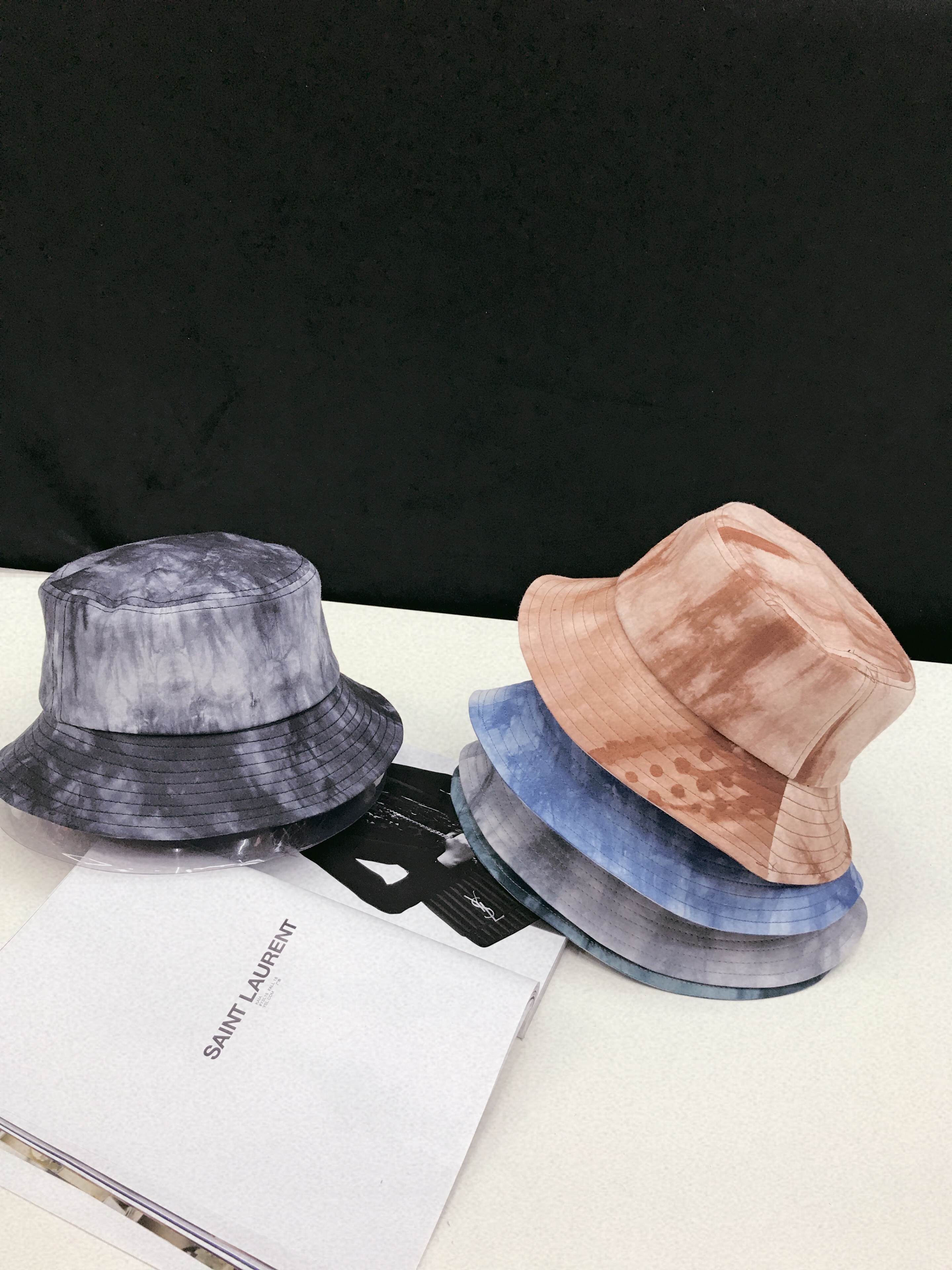 Tang Coffee Hat Industry Korean Version Of Ins Personality Street Tie-Dye Fabric Shade Fisherman Hat Tide Brand Text Everything Hipster Street Shot Hip Hop Tie-Dye Basin Hat undefined
