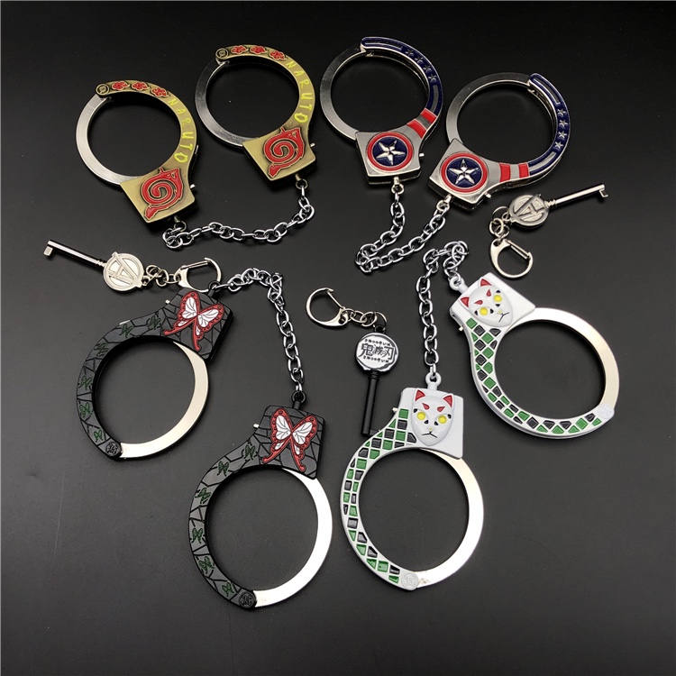 New anime and game weapon models, metal anime handcuffs, toy alloy models, children's toy models undefined