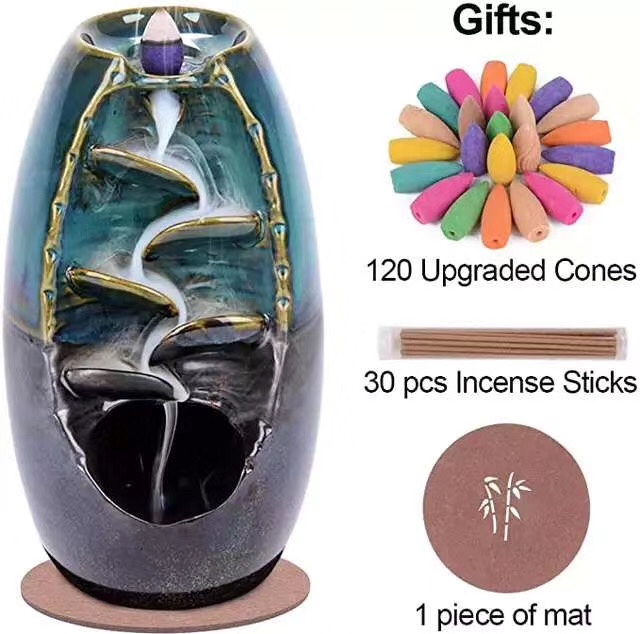 倒流香炉左右逢缘流烟香具禅意摆件详情图6