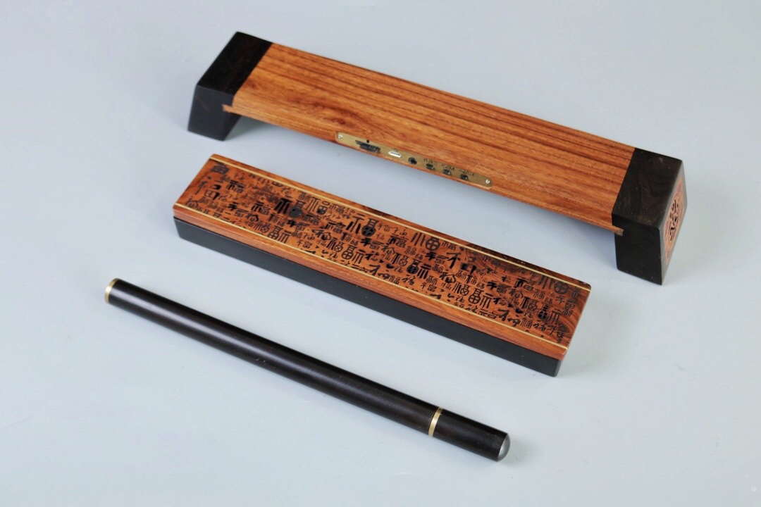 Solid wood music machine, a pure music tea room Zen-inspired decoration details Picture