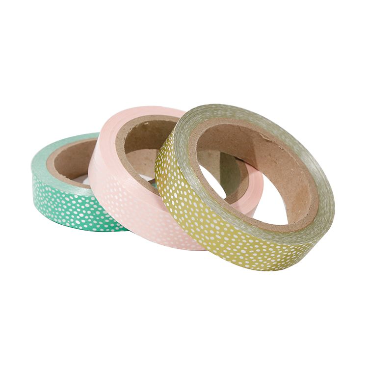 2.5CM*25M 6个/OPP 米点塑料彩带厂家直销详情图6