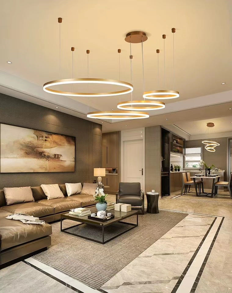 Nordic-style living room lights, art-shaped living room lights, bedroom lights, new simple, modern and elegant lighting combination, whole-house package, popular bedroom ceiling lights