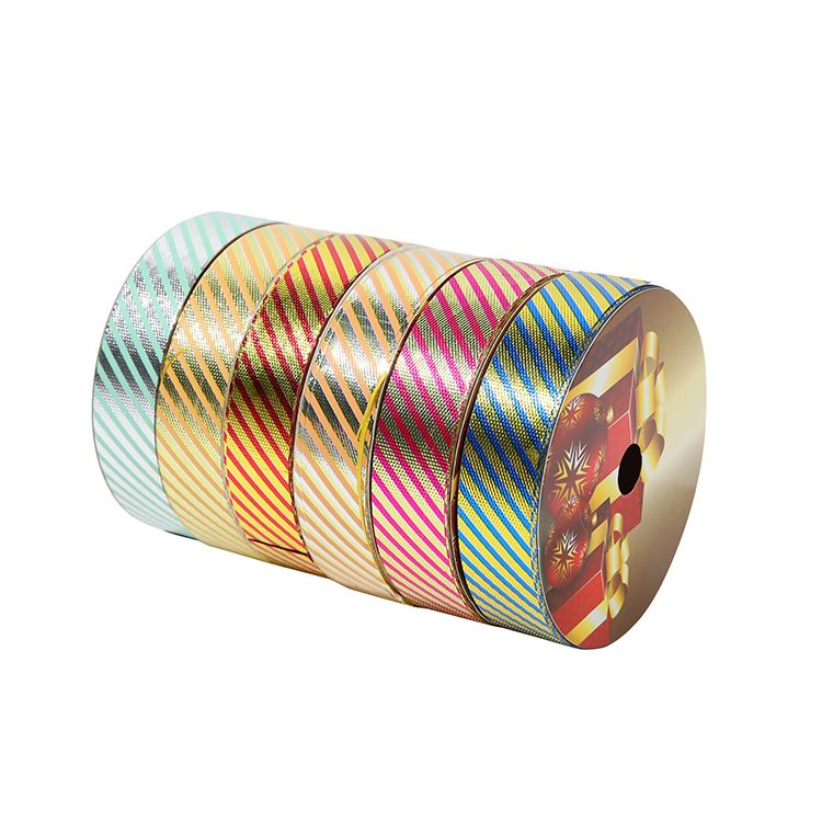 2.5CM*25M 6个/OPP 贴合印花斜纹塑料彩带详情图6