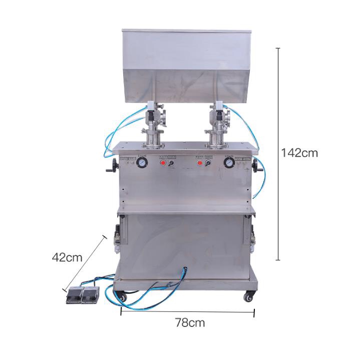 Double-head paste liquid filling machine packaging machinery manufacturer direct sales, honest operation Item Picture