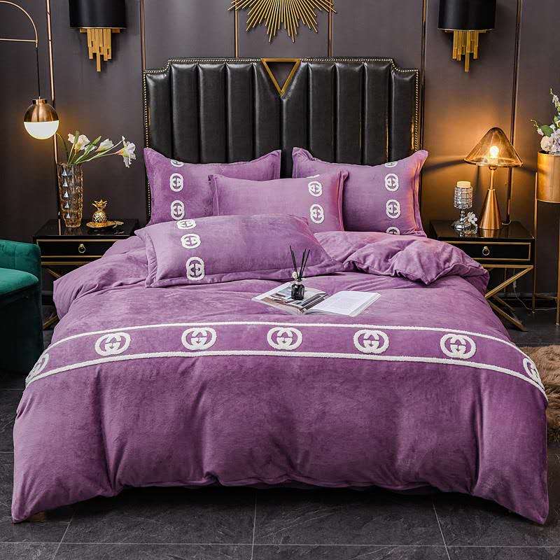 Four-piece towel embroidered baby plush set Specification image