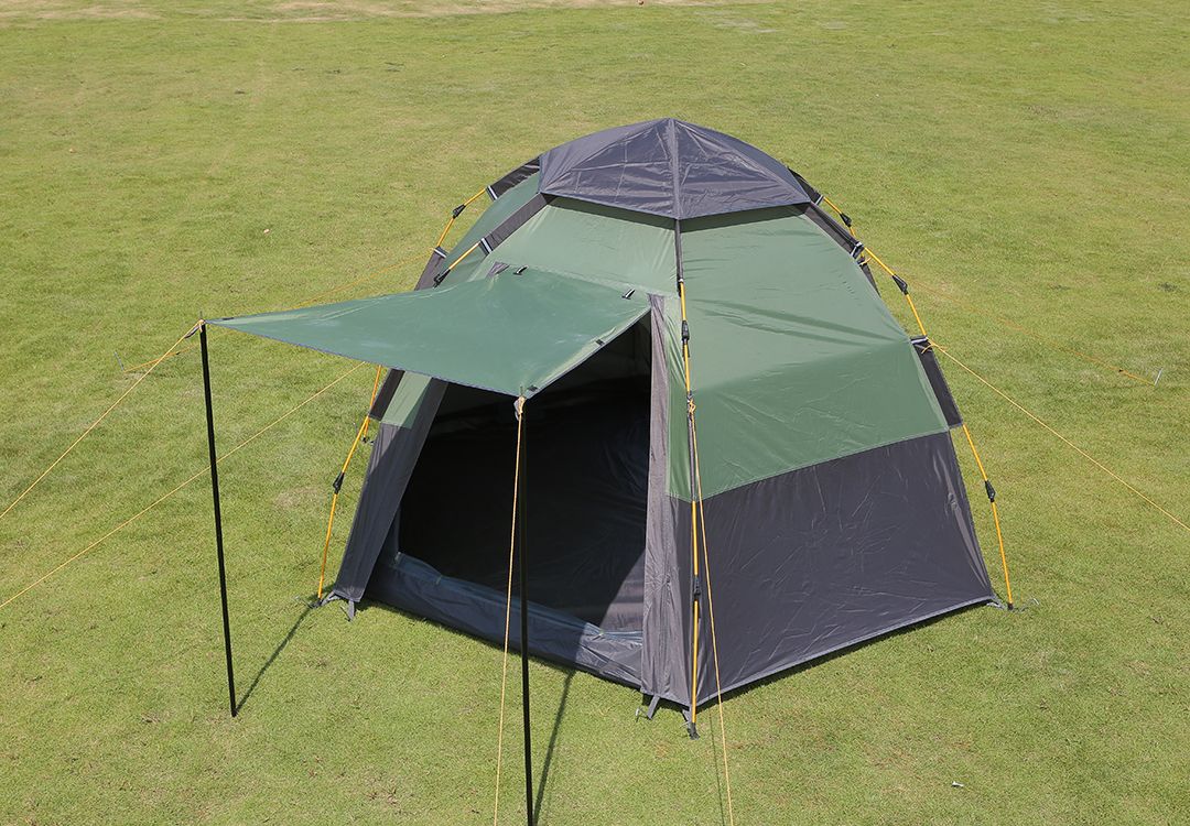 The manufacturer customizes 5-8 large-sized tents, military green picnic and camping tents, rainproof, insect-proof and breathable outdoor tents detail image 2