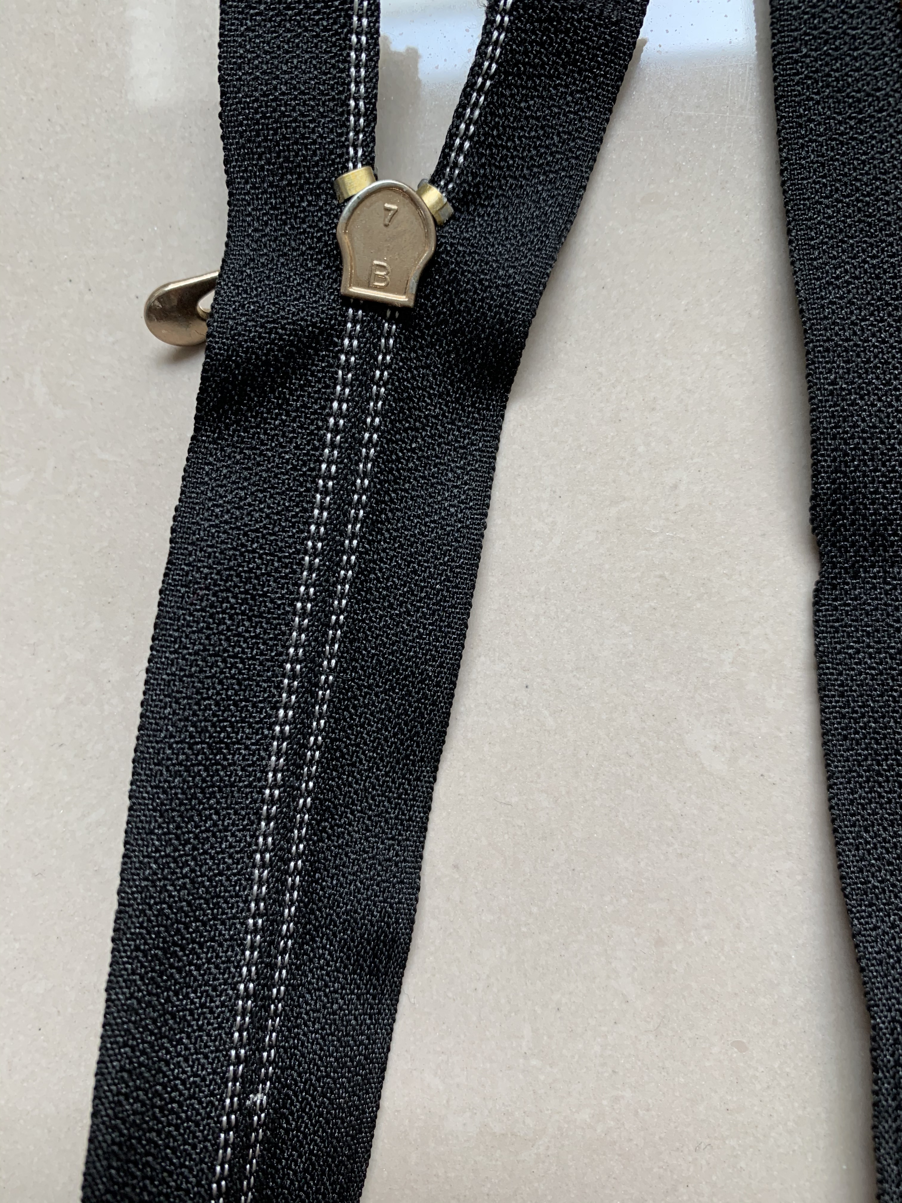 No. 5 nylon rose gold toothed opening decorative head details Picture