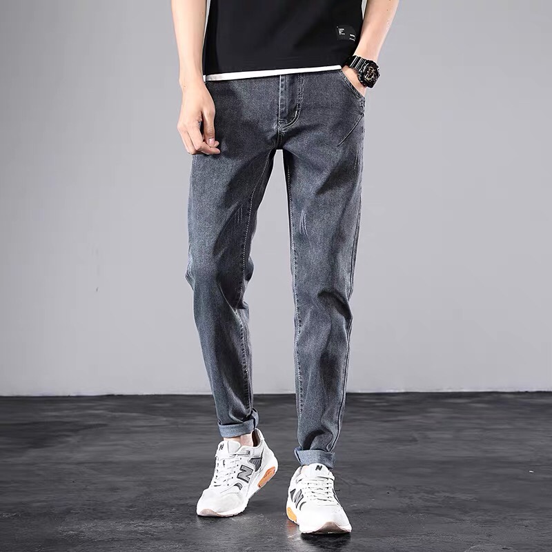 2020 new summer male Korean version of the trend of nine straight leg jeans for men versatile casual nine small leg pants for men thumbnail