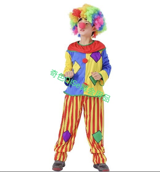 K—139小丑服小丑舞会服装节日服装万圣节服装节日用品表演服装派对用品节日道具舞会用品万圣节用品舞台妆产品图