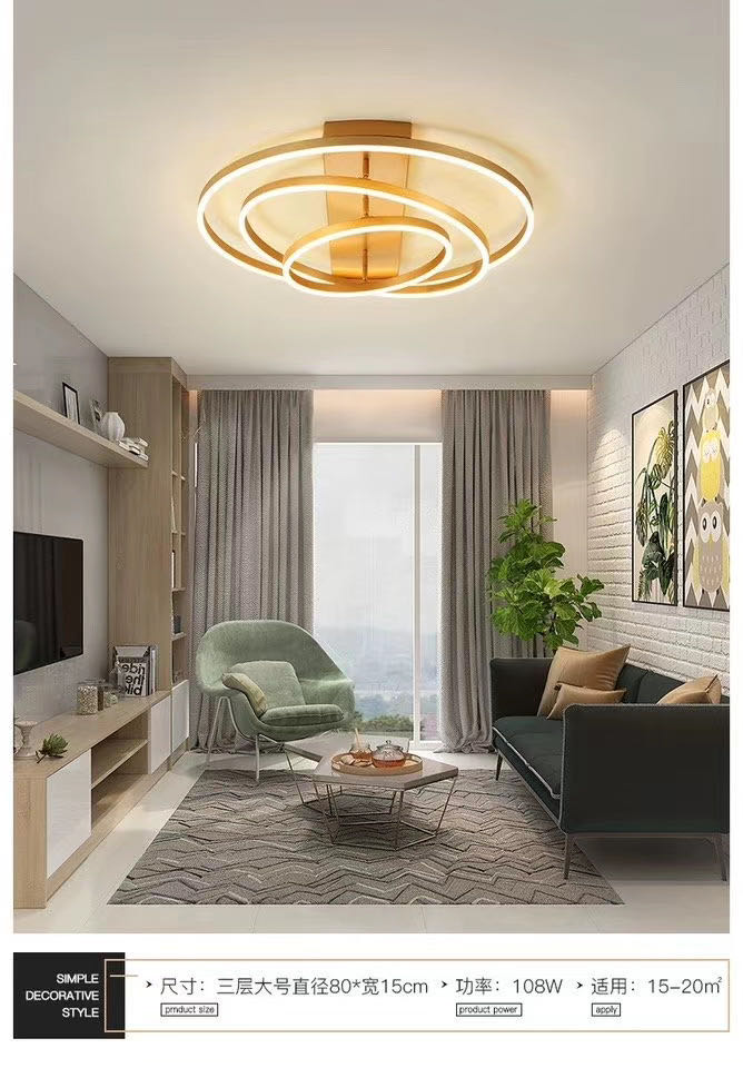 Nordic-style living room light, new simple, modern and elegant lighting combination, whole-house package, Internet red light Application Scenario