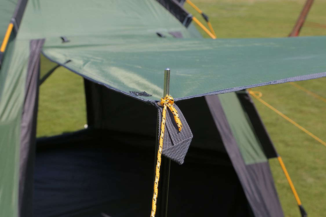 The manufacturer customizes 5-8 large-sized tents, military green picnic and camping tents, rainproof, insect-proof and breathable outdoor tents detail image 8