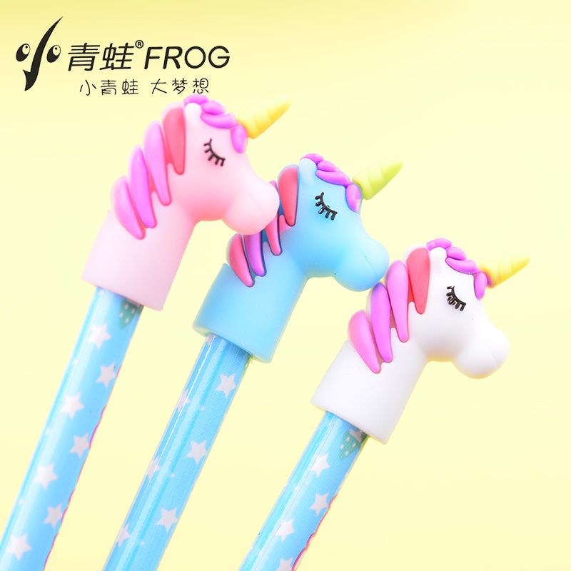 Little Frog Pencil Cover Cartoon Unicorn pencil cap cover extends pencil life 3046 thumbnail