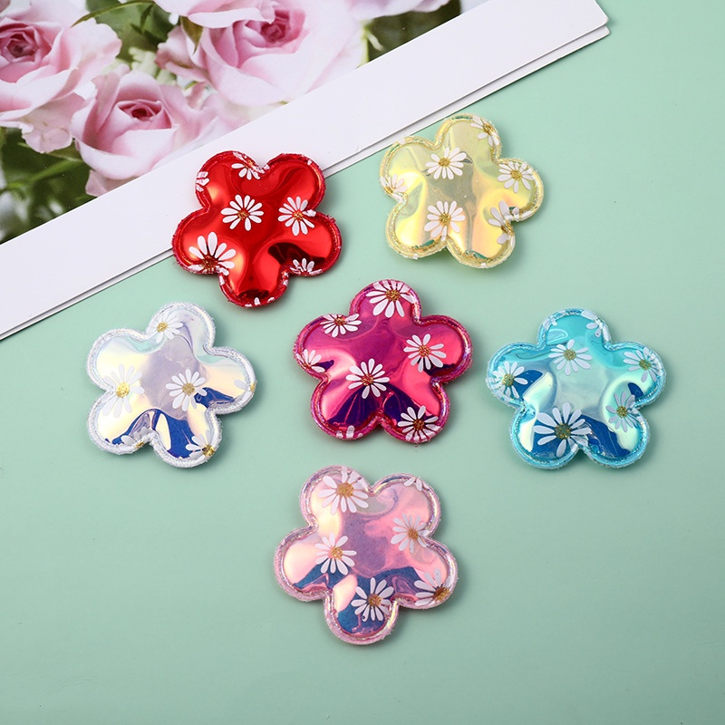 Sequin flower hair card accessories small Daisy pattern children hairpin accessories DIY shoes and hats accessories wholesale thumbnail