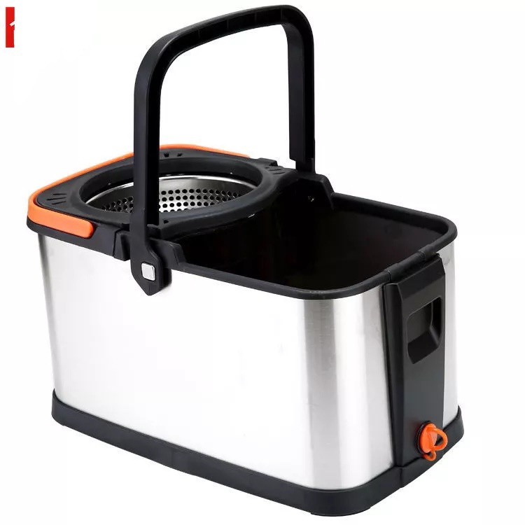 Good god drag all steel lazy man spin mop details Picture