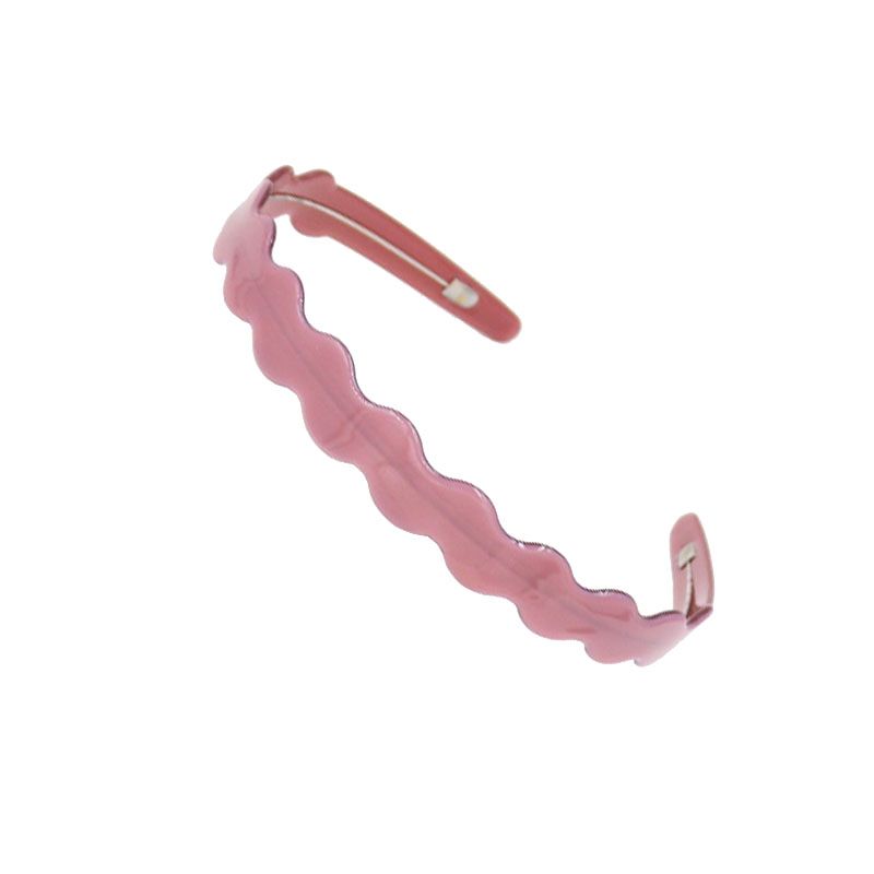 New Acetate Sheet Headband Alexander Hairband Steel Wire Headband Wave Headband Pure Color Band Tooth Headband Item Picture