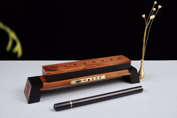 Solid wood music machine, a pure music tea room Zen-inspired decoration