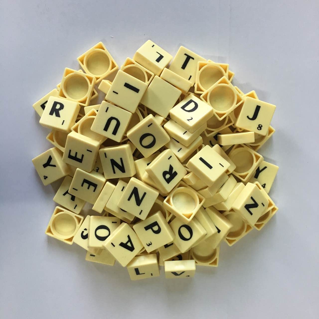 拼字游戏/字母棋/scrabble/通用字母配件/英语/法语/西班牙语产品图