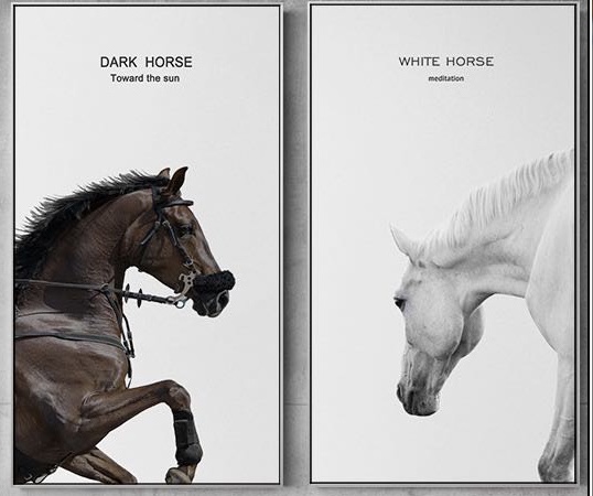 马时尚挂画酒店宾馆装饰画马到成功产品图