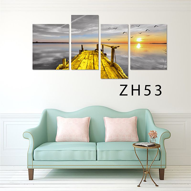 Factory direct sales combination of Jinqiao Nordic simple and fresh mural pictures, customized decorative paintings, spray-painted oil paintings