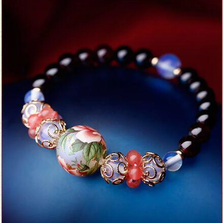 Totem Jewelry Ancient Classic White Jade Beaded Bracelet 088 details Picture