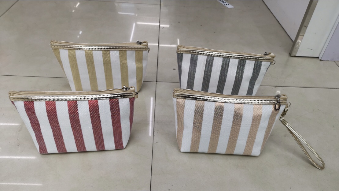 条纹六角包条纹八角包化妆包图