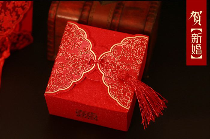 喜糖盒子创意 中国风结婚喜糖礼盒个性方形婚庆用品纸盒包装袋子详情图3