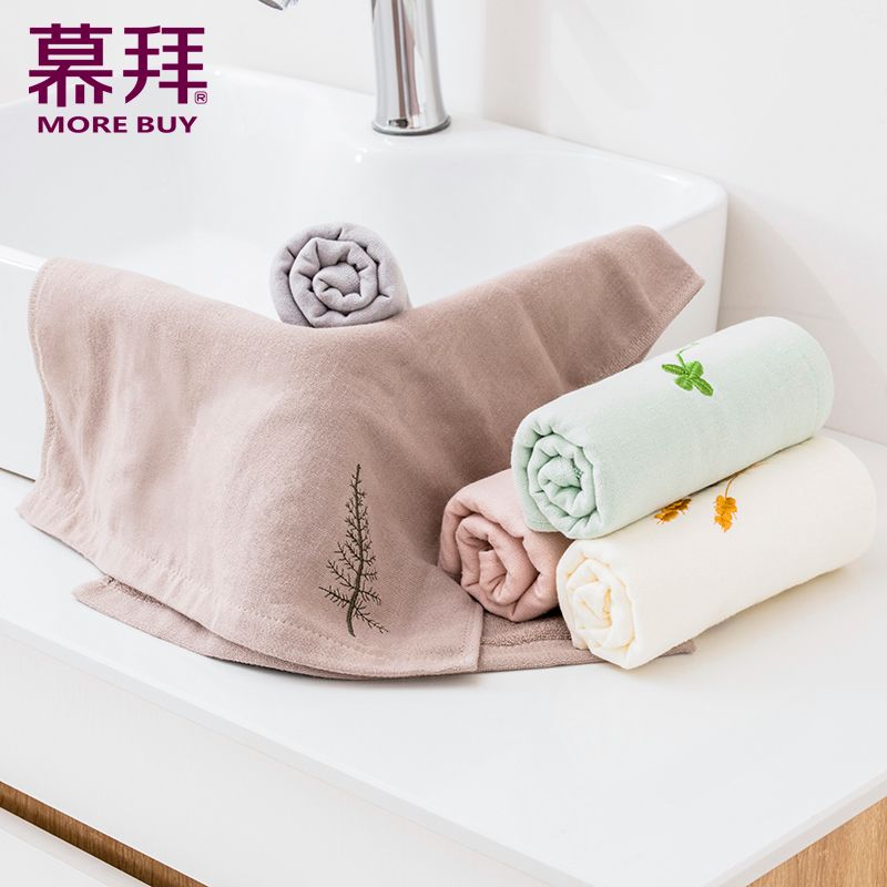 Yiwu quality products Factory direct sales Pure cotton towels, household soft absorbent all-cotton face towels -1109/42025 details Picture