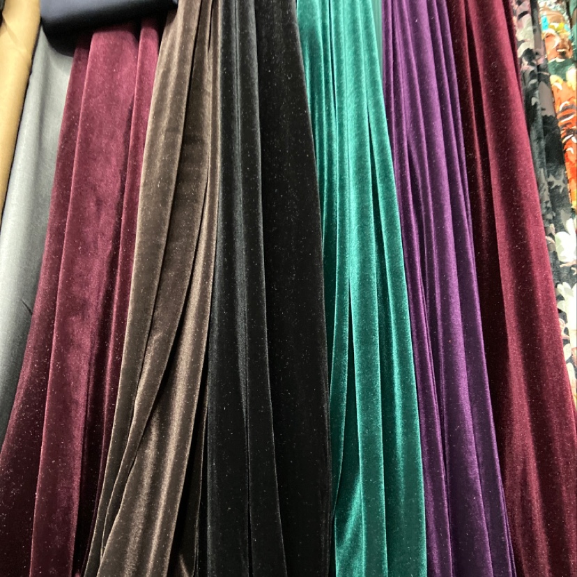 Black Solid Color Korean Cashmere Clothing Fabric Decoration Arts And Crafts Headdress Fabric Multi-Color Optional