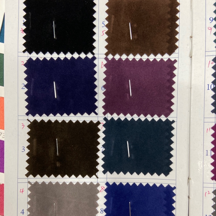 Black Deerskin Flannelette Fabric Clothing Fabric Decorative Arts And Crafts Multi-Color Options details Picture
