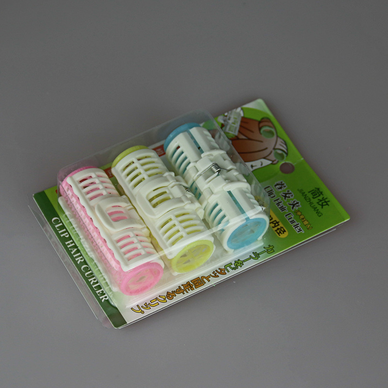 0958 Three plastic hair roll, non-damaging hair curling clip, air fringe roll