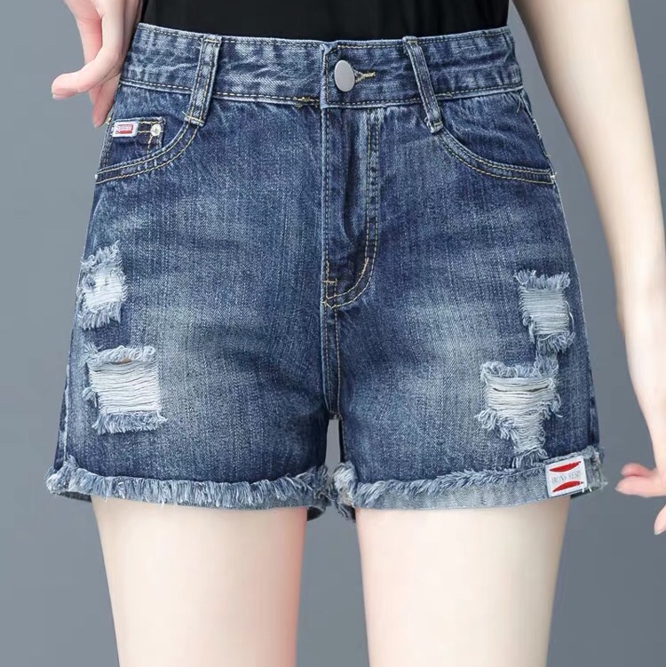 Jean Shorts for women 2020 new summer high-waisted slimming pants over stylish Ins thin loose hot pants thumbnail
