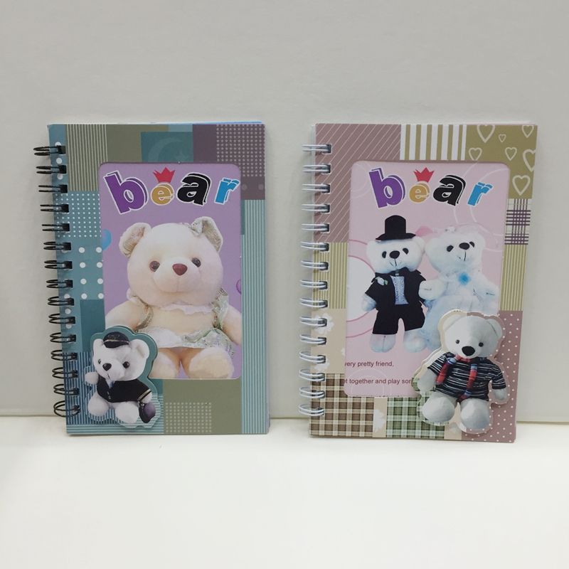 Wholesale small coil book cute three-dimensional cartoon note book color personality notebook