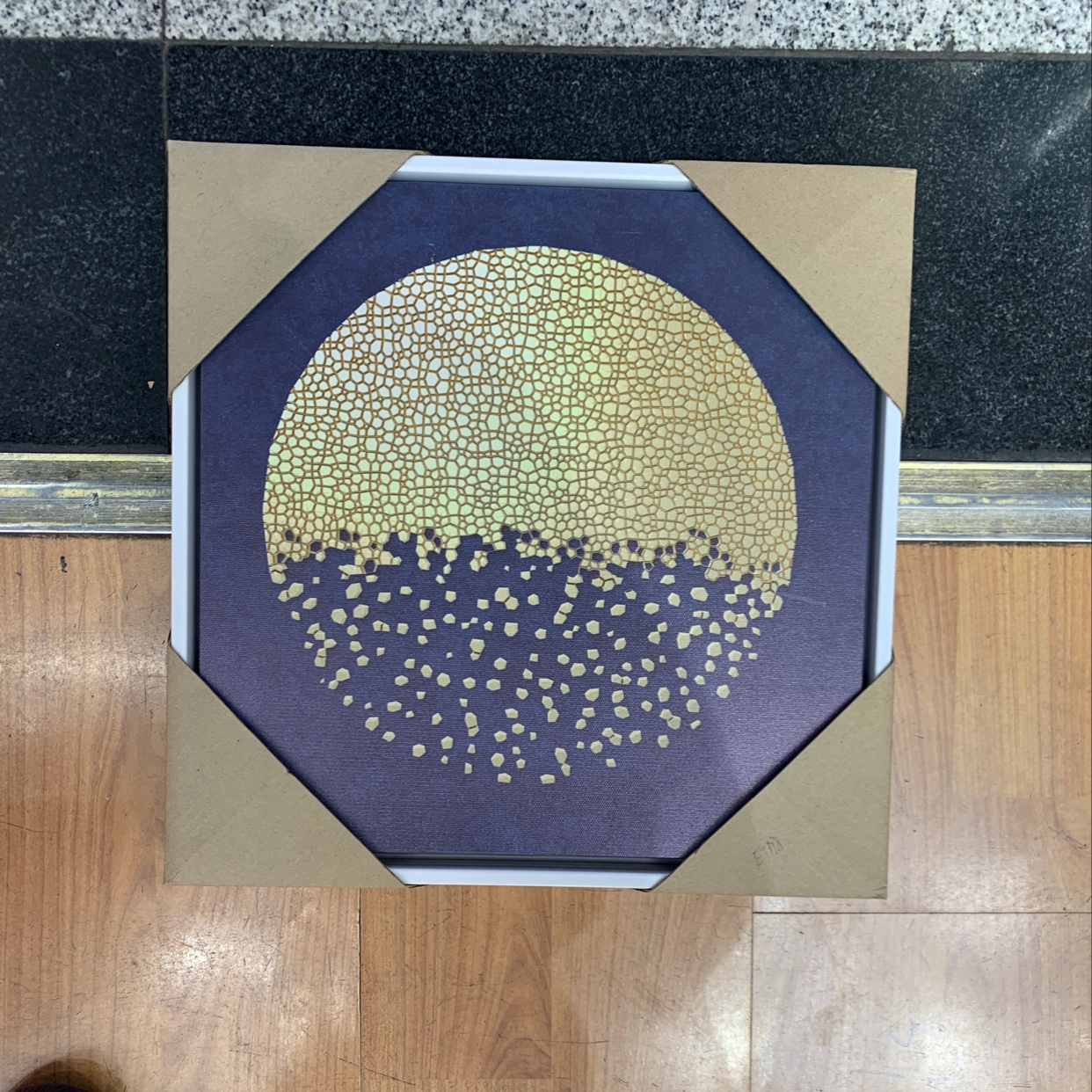 L-frame oilcloth painting -11