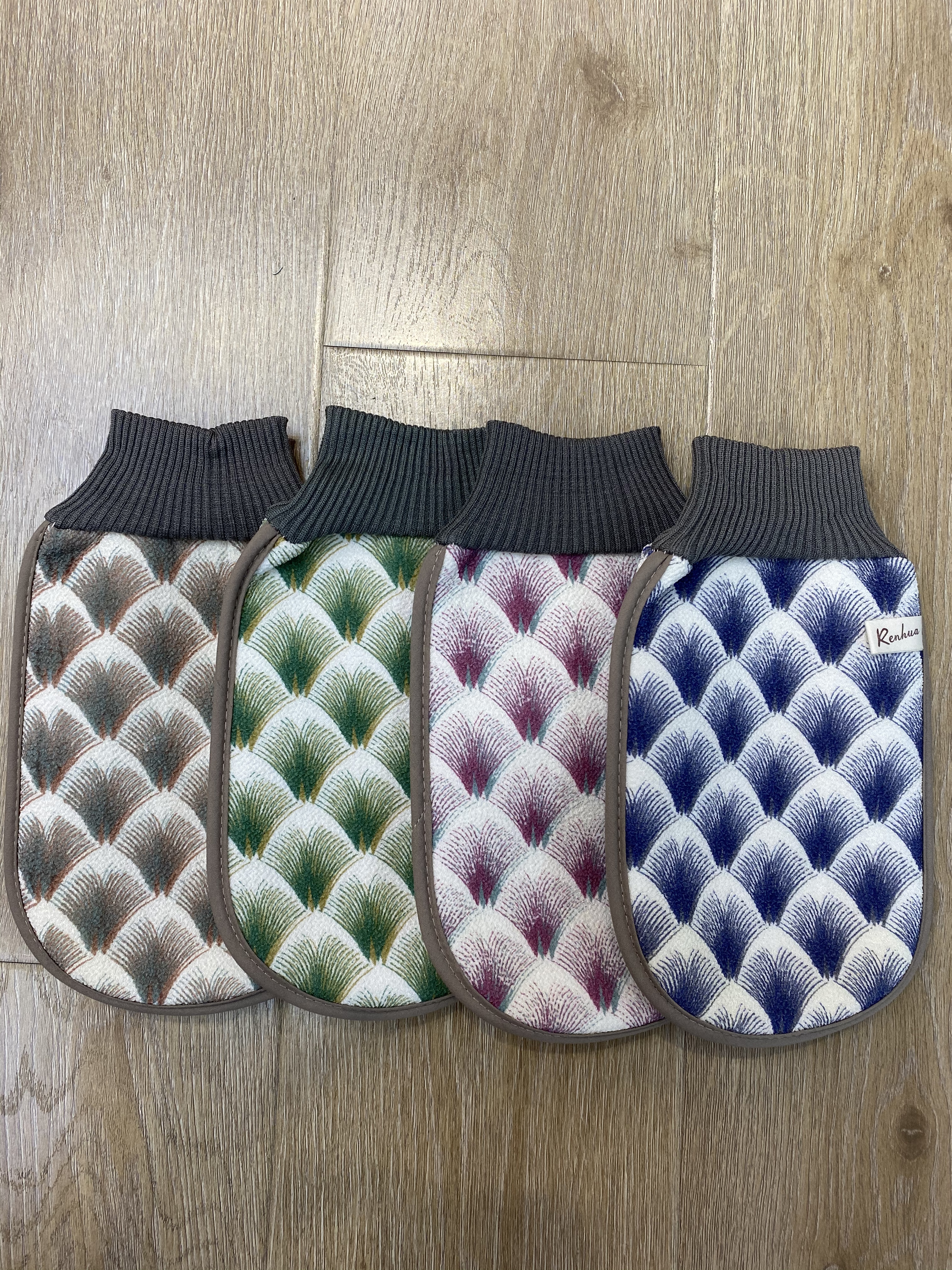 Jen Flower bath towel bath gloves Bath artifact dandelion ribbed bath gloves Application Scenario