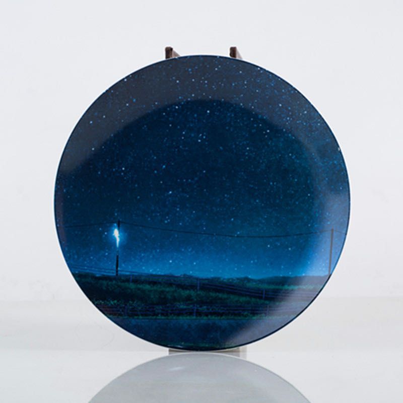 8寸北欧风格星空糕点盘牛排盘西餐盘摆盘装饰盘详情6