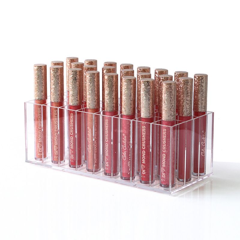 Desk 24 Transparent Acrylic Lipstick Rack Foreign Trade Hot Lip Gloss Lipstick Display Rack Lipstick Storage Box details Picture