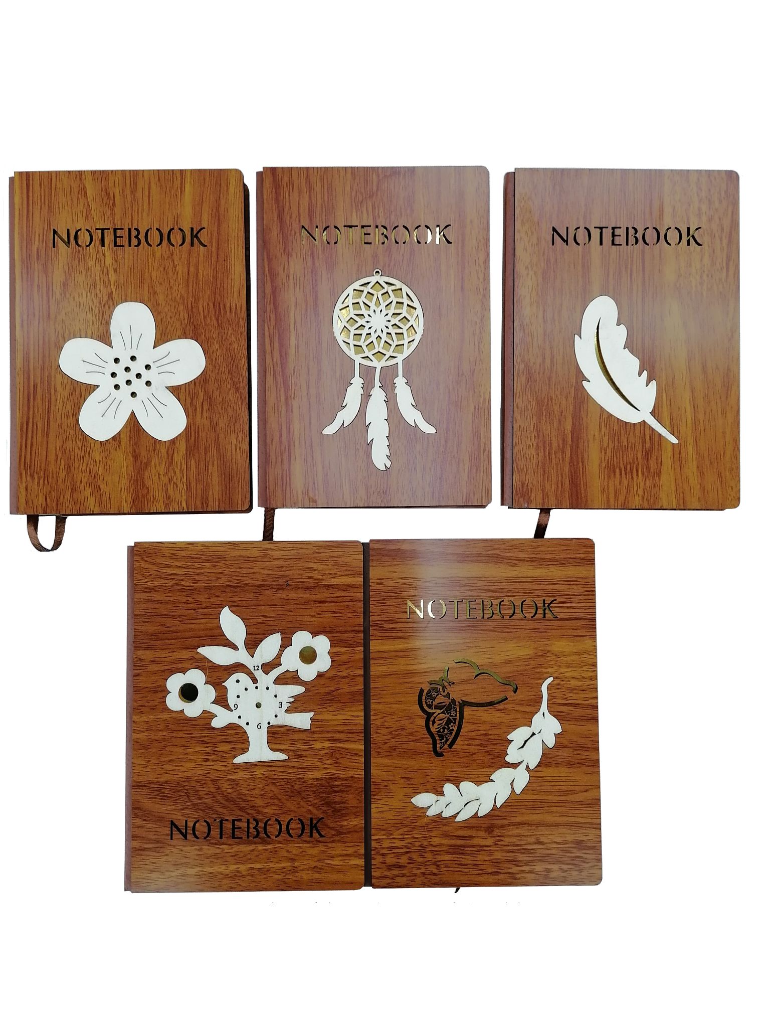 This creative wood grain hardcover notebook for 25K A5 note-taking notebook